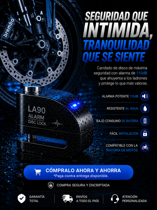 Candado De Disco Con Alarma