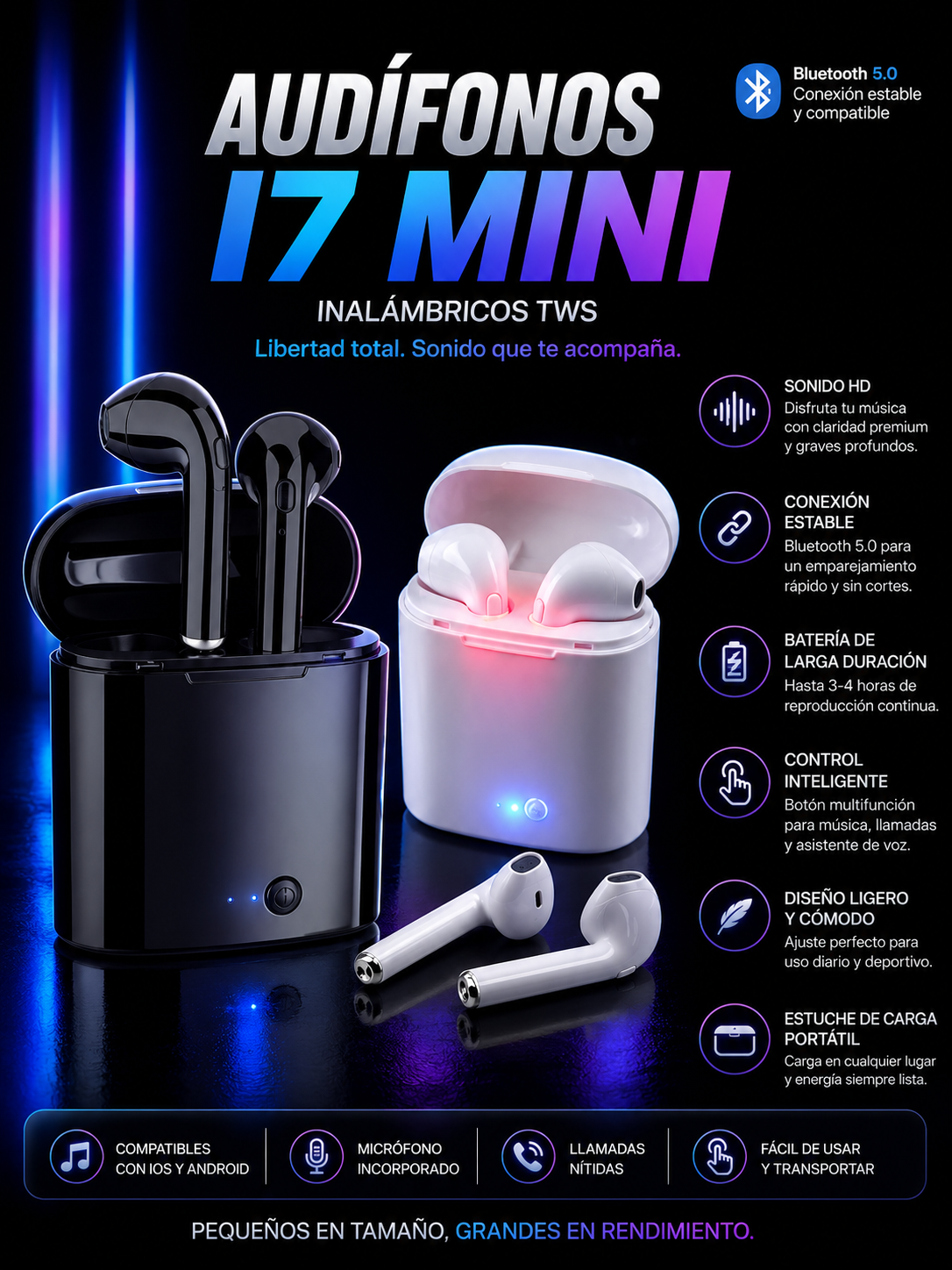 Audifonos Inalambricos Tws I7 Mini