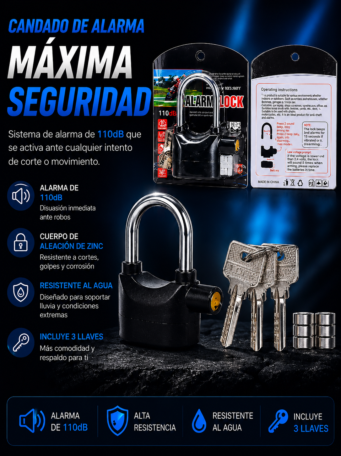 Candado De Alarma